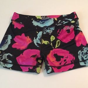 Black green pink blue shorts from fila super cute